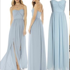Mist blue bridesmaid dress